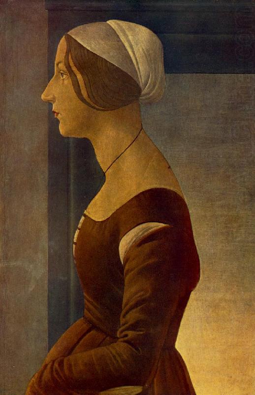 BOTTICELLI, Sandro Portrait of a Young Woman (La bella Simonetta) fs china oil painting image